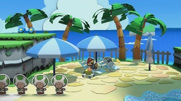 Bloo Bay Beach (Mini Star 1) - Paper Mario: Color Splash Walkthrough