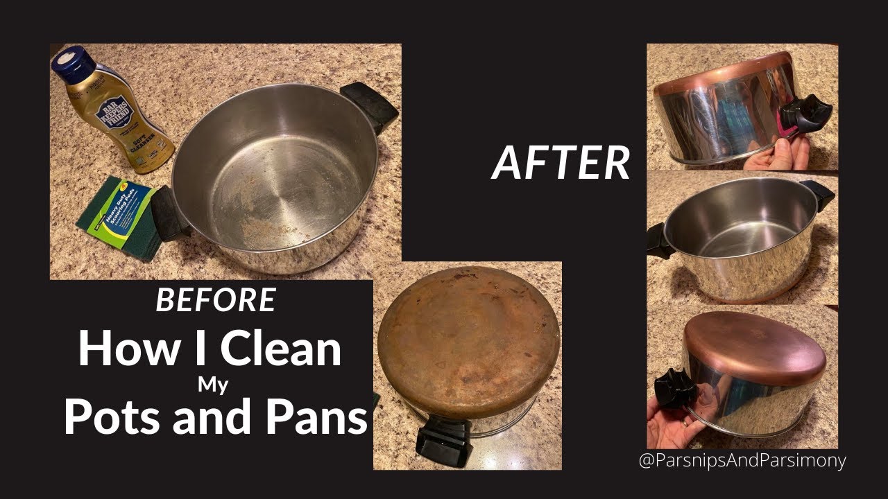 How To Clean Copper Bottom Pans (Revere Ware)