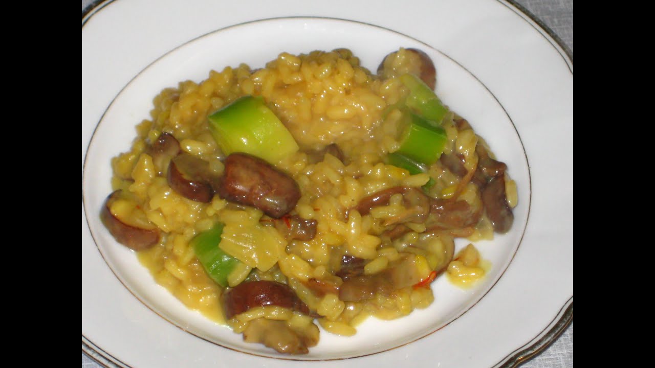 Risotto aux champignons et safran recettes poulet