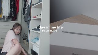a day in my life: work out &amp; unboxing my new macbook air m1