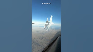 Russian fighter jet executes risky manoeuvre near US aircraft