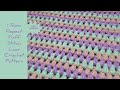 1 Row Repeat Puff Stitch Lace Crochet Pattern | LEFT HANDED CROCHET | Crochet Stitches