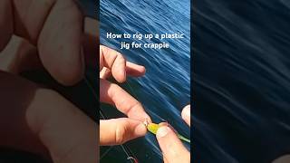 How to rig up a soft plastic jig body onto a jig head for crappie fishing! #follow #crappie #fish