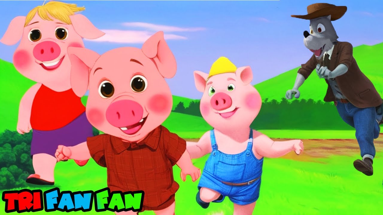 Cei Trei Purcelusi 🐷 Cântece pentru copii in romana | TRI FAN FAN