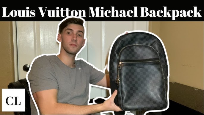 Shop Louis Vuitton DAMIER GRAPHITE Michael Backpack Nv2 (N45279