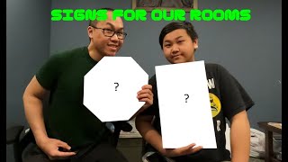 Making foam board signs (our first video!)