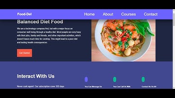 Build A Responsive Multipage Food Delivery Website using HTML CSS & JavaScript Complete Tutorial