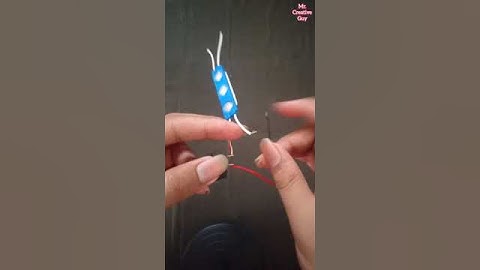 How to connect LED light💡with 9 V Battery🔋very easily| #creations #youtubeshorts | Mr. Creative Guy