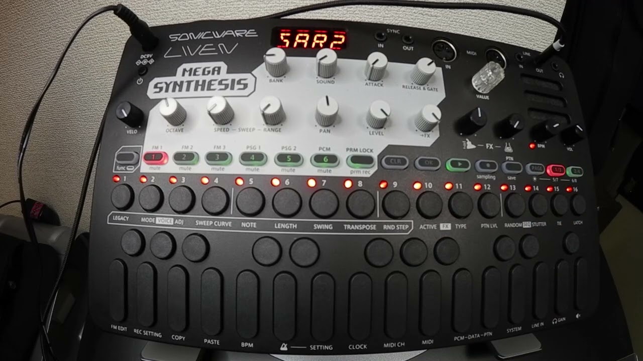 SONICWARE LIVEN MEGA SYNTHESISで打ち込みしてみた。 - 等身大の日常