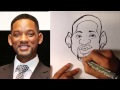 How to caricature  will smith  easy pictures to draw