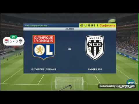 Résumé Lyon Angers Lyon vs Angers 6-0 résumé du match - YouTube