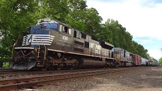 Rush Hour Trains at Ridgewood Junction NJ including Norfolk Southern H88 - Part 1
