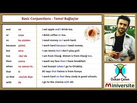 20. Basic Conjunctions - Temel Bağlaçlar