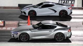 C8 Corvette vs Supra