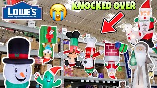 Christmas Inflatables LOWES Doesnt Care About 2020 INFLATABLE Display Knocked Over 😭