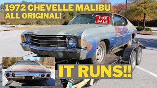 1972 Chevy Chevelle  Malibu all original project for sale! by Dan's Garage NC 1,415 views 5 months ago 23 minutes