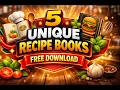 FREE DOWNLOAD 📚 5 Recipe Book Templates | Perfect for Cooking &amp; Meal Planning
