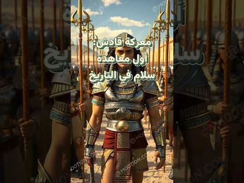 معركة قادش أول معاهدة سلام في التاريخ رمسيس قادش معركة تاريخ سلام