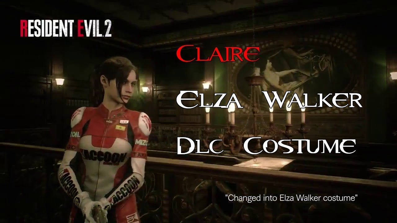 RESIDENT EVIL 2 REMAKE CLAIRE A Walkthrough Gameplay Part 1 - ELZA WALKER  COSTUME (RE2) 