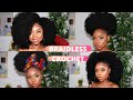 Natural crochet hair for only 5  no braids super versatile method  protective style  chev b