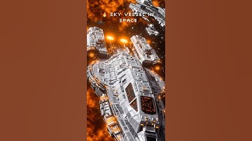 🚀Starship Near Fiery Cosmic Explosion