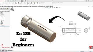SolidWorks Tutorial Exercise 185 for beginners! SolidWorks