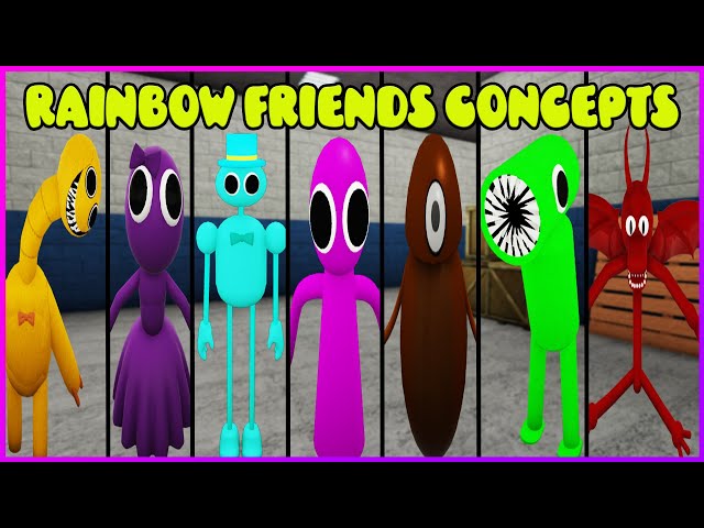 Rainbow Friends Concepts | Present ALL 7 RAINBOW MORPHS +