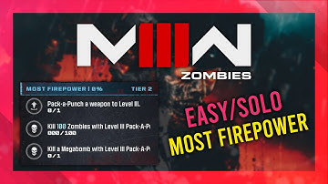Most Firepower (Act 3 Tier 2) | MW3 Zombies GUIDE | Quick/Solo | MWZ Mission Tutorial