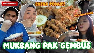 MUKBANGIN AYAM GEPUK PAK GEMBUS‼️LEVEL EXTRA PEDAS BIKIN NANGIS 😭