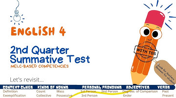 ENGLISH 4 MELC-BASED 2ND QUARTER SUMMATIVE TEST | SAMPLE PERIODIC TEST WITH TOS | BLOOM