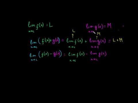 ზღვრის თვისებები