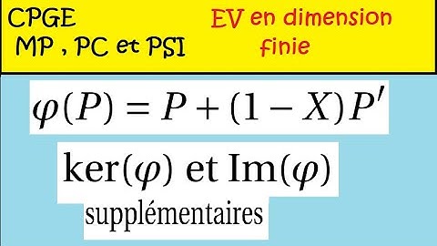 Révision -espace vectoriel •exemple •application linéaire de IR^3[X]•prépa •maths sup spé -