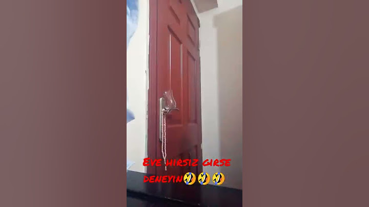 Eve hırsız girse deneyin