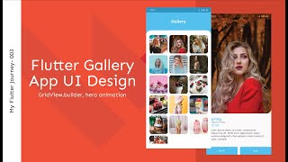 Flutter Gallery App UI Design | My Flutter Journey- 003