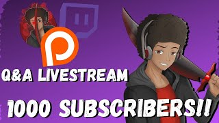 1000 SUBSCRIBERS!! Thank You, Merch, Q&A Livestream, Patreon & More!!