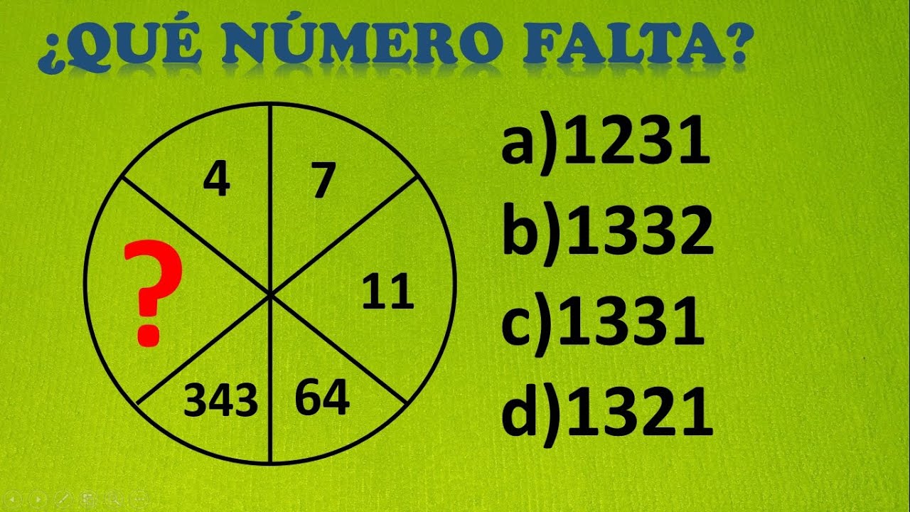 ex Fortalecer Margarita RAZONAMIENTO LÓGICO MATEMÁTICO - EJEMPLOS SENCILLOS ¿PUEDES RESOLVERLOS? -  YouTube