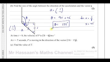 WME01/01 IAL (Edexcel) M1 January 2022,  Q6, Vectors, Force, Acceleration