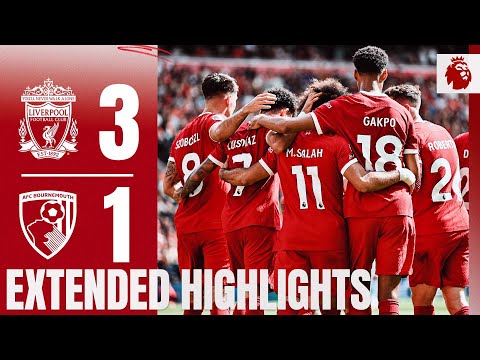 EXTENDED HIGHLIGHTS: Liverpool 3-1 Bournemouth | All-action Premier League win at Anfield