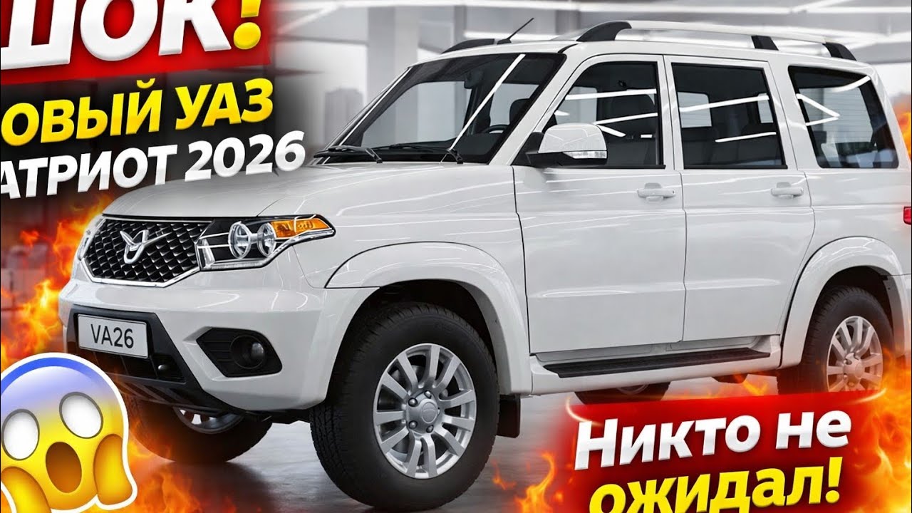 Новый УАЗ Патриот 2026 шокирует рынок! Полный привод, новый салон и цена, о которой все молчат 