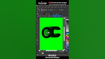 Flip Effect in CorelDraw | Letter C #hevlendordesigns  #coreldrawtips