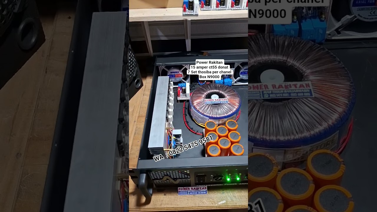 Power Rakitan 15a ct55 donat 7set thosiba per chanel Box N9000 #shorts #short #fyp #viral #sound