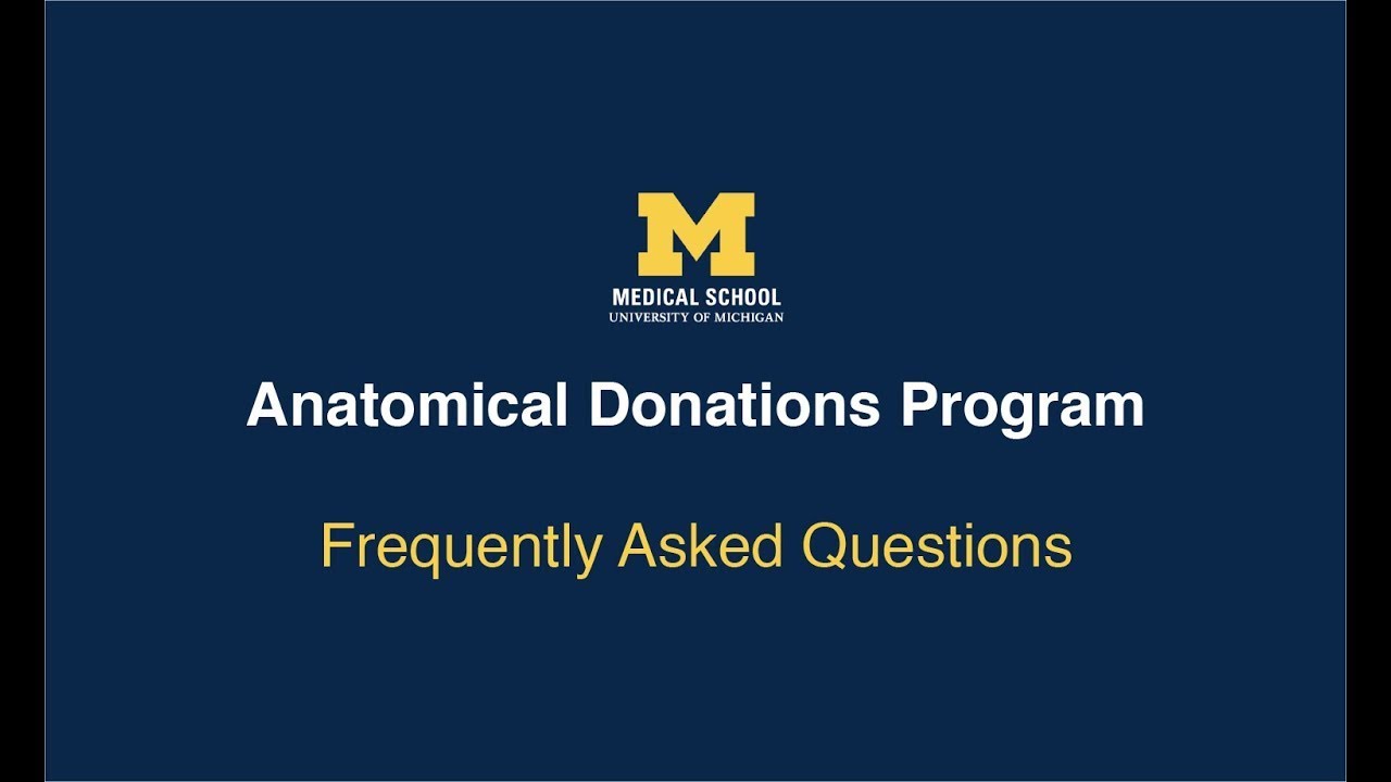 Anatomical Donations Program: Are there age restrictions on whole body donation?