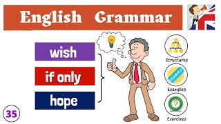 Wish, If only & Hope in English – Wishes & Regrets - English Grammar lesson