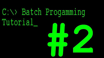 008 - Batch Programming Tutorial #2 - Variables