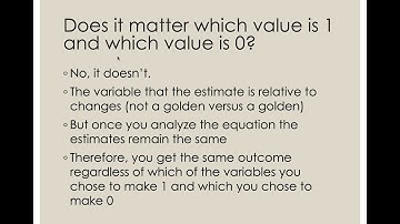 Dummy variables Chapter 7