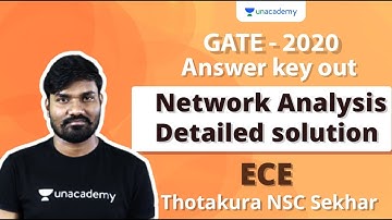 GATE-2020 (EC) Network Analysis Detailed solution | ECE | Thotakura NSC Sekhar