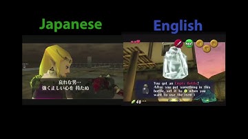 OoT - Japanese v.s. English - Text Speed Any% Time Save