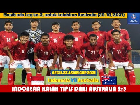 Hasil Pertandingan Indonesia vs Australia AFC U23 Asian Cup