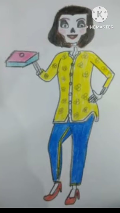 Suri Aunty cartoon  Drawing ( Pinaki & Happy- the bhoot bandhu's )