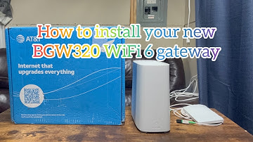 How to install the self installation kit for att bgw320 fiber WiFi 6 gateway